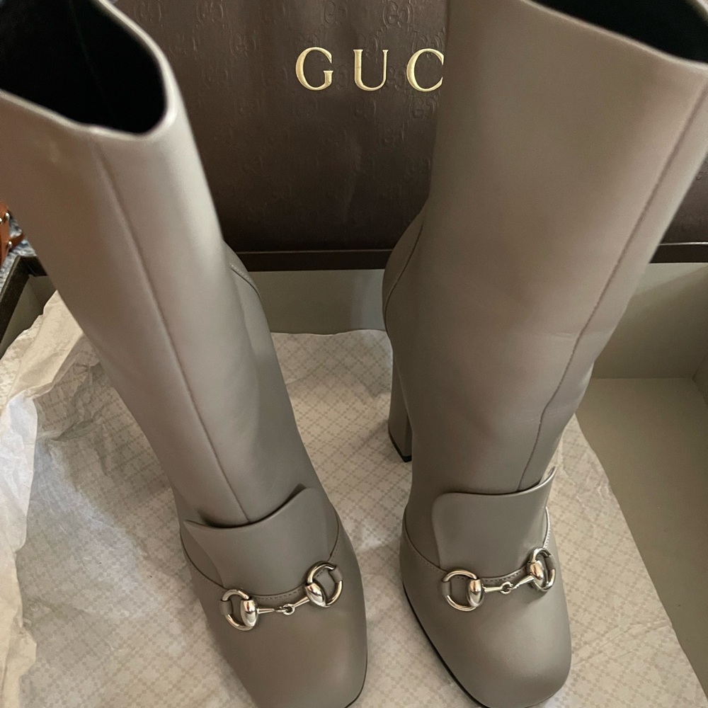 Gucci boots, 100% authentic, bought on Gucci website. Brand new with box and bag
